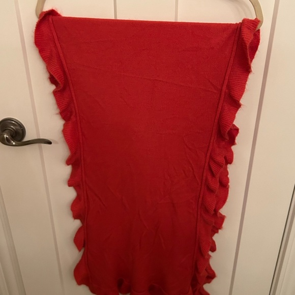 Ruffled Coral Soft Scarf - Picture 2 of 4